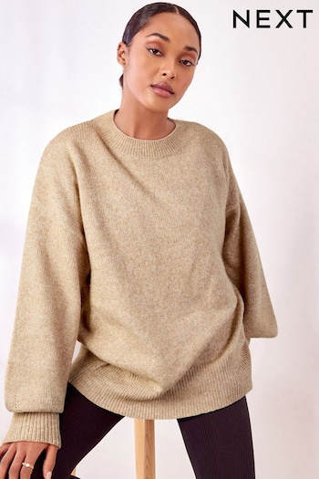 Camel Brown Knitted Jumper (525353) | £25