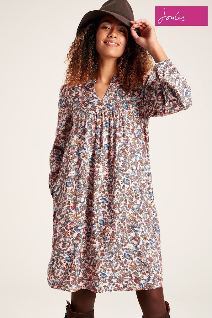 Joules long outlet sleeve dress