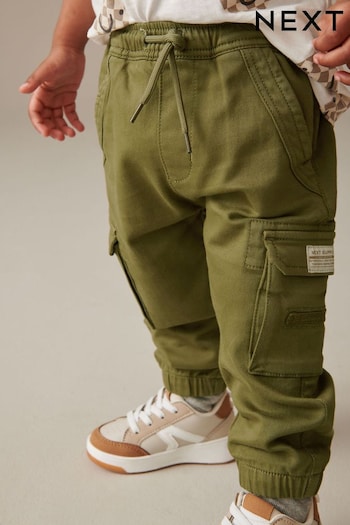Khaki Green Comfort Cargo Jeans Polar (3mths-7yrs) (525534) | £16 - £18