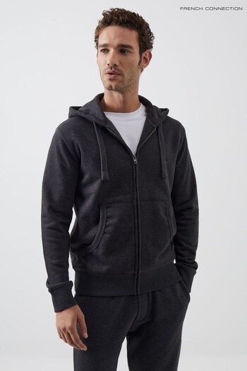 French Connection Black/Grey Zip Hoodie (525615) | £50