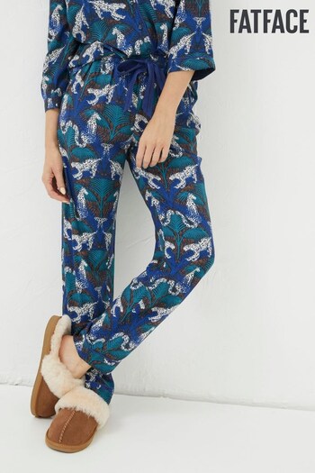 FatFace Blue Stevie Snow Leopard Pyjama Trousers (525630) | £34.50