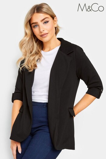 M&Co Black Edge To Edge Blazer Jacket (525737) | £29