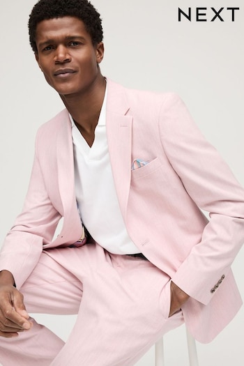 Pink Slim Fit Motionflex Stretch Suit Jacket (525752) | £79