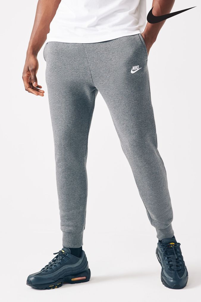 Grey nike deals tapered joggers