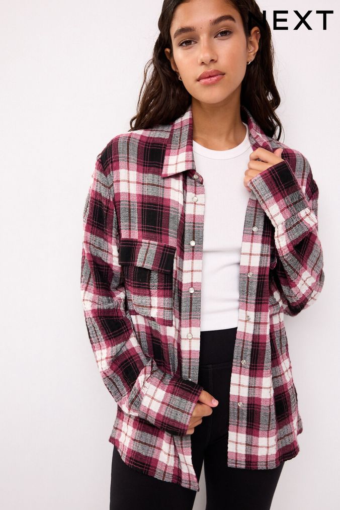 Checked shirt womens next clearance
