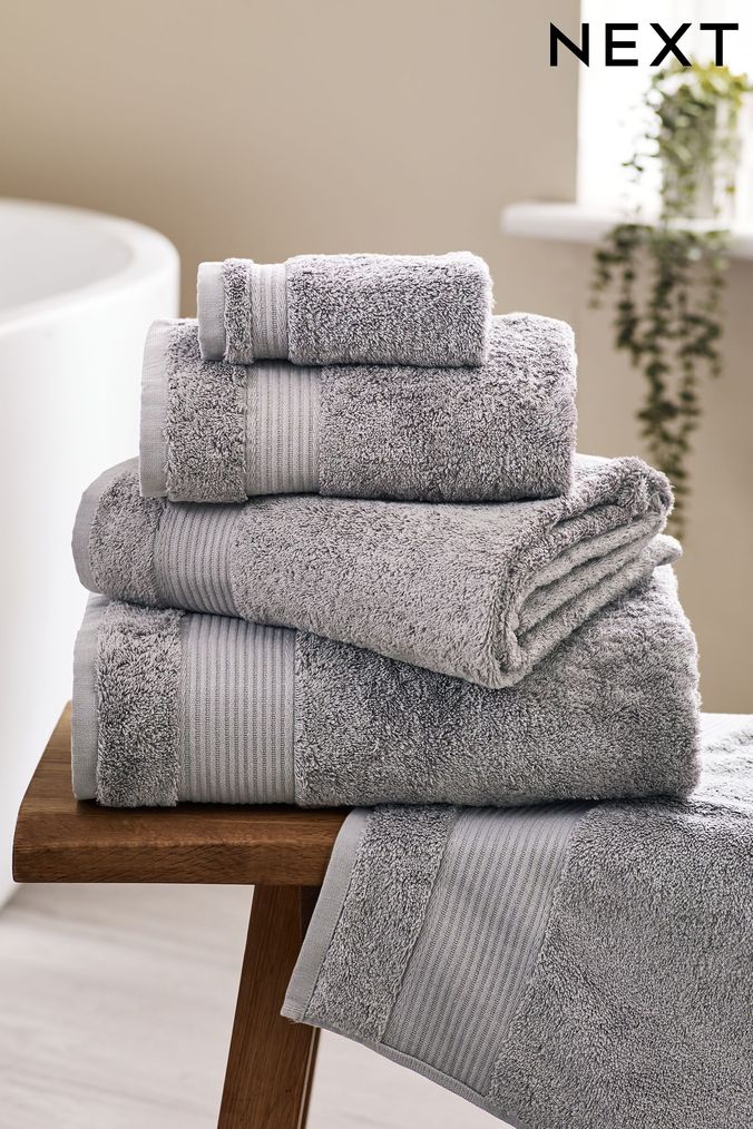 Grey Towels Grey Egyptian Cotton Towels Next UK