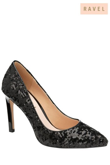 Ravel Black Stiletto-Heel Court Shoes (526390) | £65