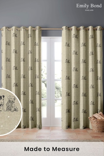Emily Bond Natural Millie Made to Measure Curtains (526792) | £91
