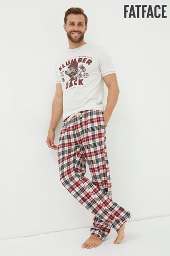 FatFace Natural Argyll Checked Pyjama Trousers (527118) | £39.50