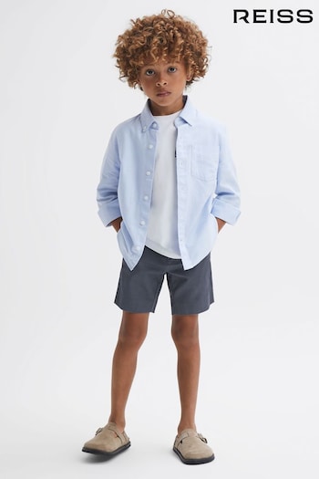 Reiss Airforce Blue Wicket Junior Casual Chino Shorts STOREEZ (527662) | £26