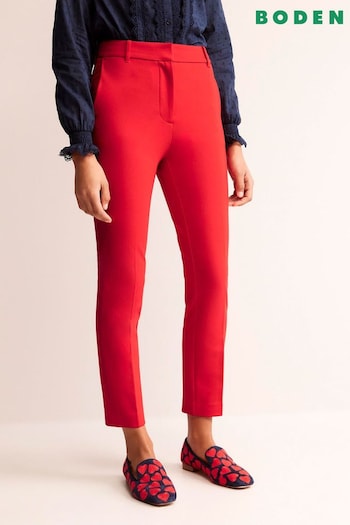 Boden Red Highgate Ponte Trousers (528045) | £75