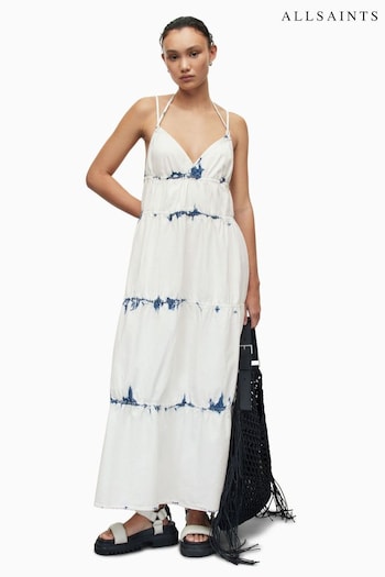 AllSaints Sulli Denim White Dress (528190) | £129