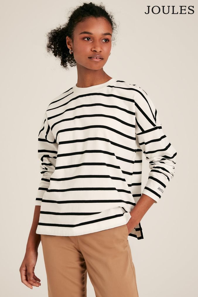 white t shirt with black long sleeves