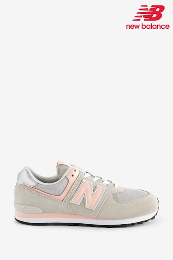 New Balance Grey las 574 Trainers (528663) | £65