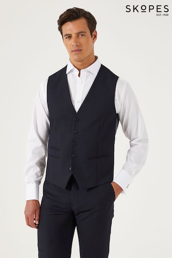 Skopes Madrid Blue Tailored Fit Suit Waistcoat (528952) | £45