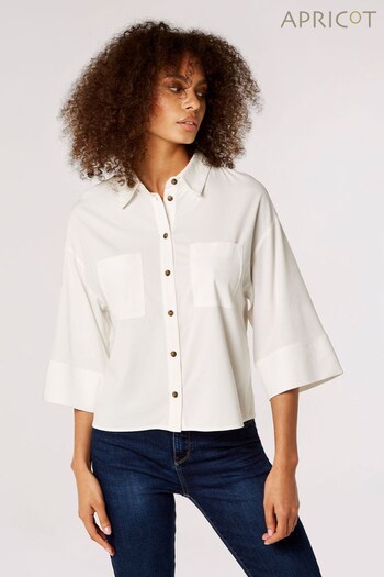 Apricot White Button Through Shirt (529002) | £30