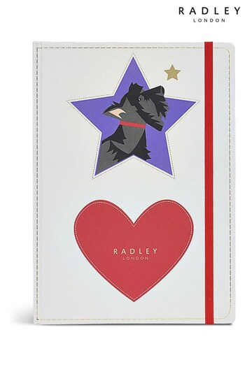 Radley White Radley Star A5 White Notebook (529458) | £25