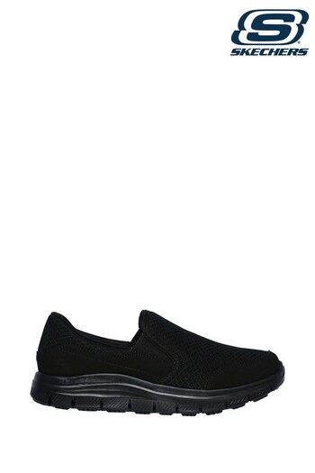 Skechers Black Cozard Slip-On Slip Resistant Work Womens Shoes (529590) | £82