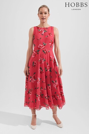Hobbs Pink Petite Carly Dress (530113) | £169