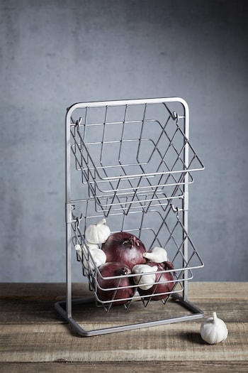 Industrial Kitchen Grey 2 Tier Storage Basket (530151) | £33