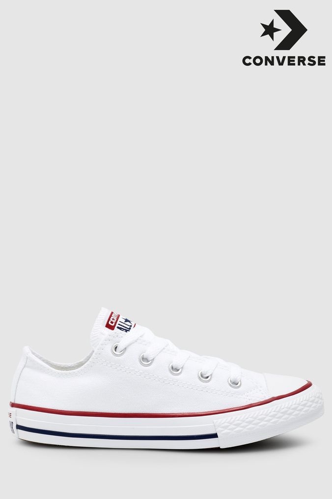 Converse White Chuck Taylor All Star Ox Junior Trainers (530575) | £37