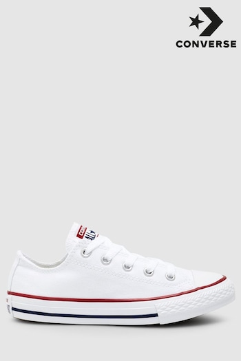 Converse world White Chuck Taylor All Star Ox Junior Trainers (530575) | £37