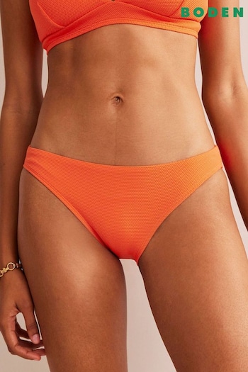 Boden Orange Classic Texture Bikini Bottoms (530639) | £17.50
