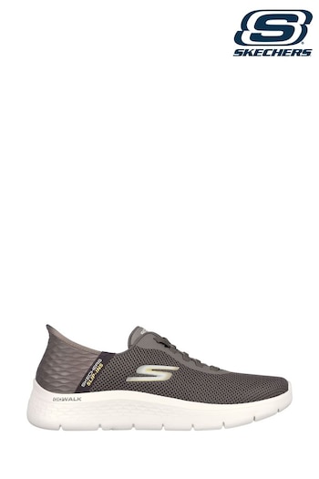 Skechers medio Brown GO WALK Flex Hands-Up Shoes (530906) | £79