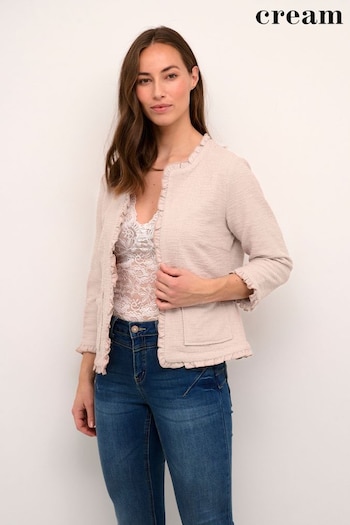 Cream Pink Mellie Open Front 3/4 Sleeve Cardigan (531087) | £65