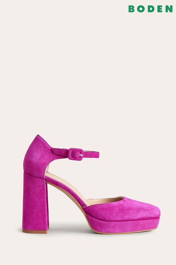 Mauve closed toe top heels