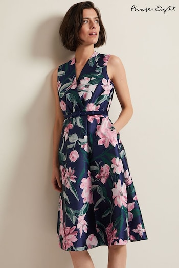 Phase Eight Multi Salina Floral Jacquard Dress (531210) | £159