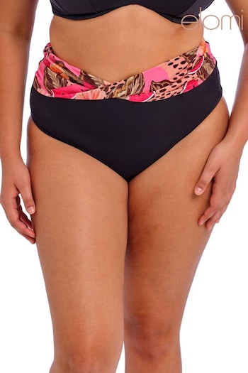 Elomi Black Kata Beach Mid Rise Bikini Bottoms (531377) | £34
