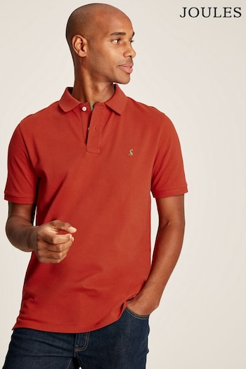 Joules Woody Red Classic Fit short-sleeve Polo Shirt (531721) | £29.95