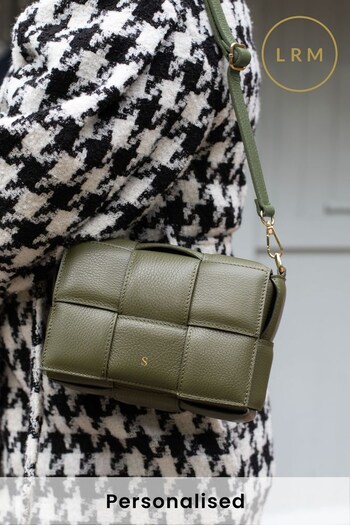 Personalised Lucia Woven Cross Body Bag by LRM Goods (531747) | £102