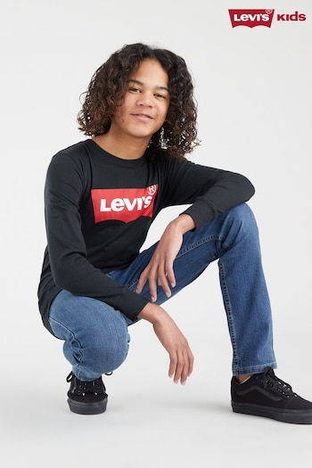 Levi's® Black Long Sleeve Kids Batwing T-Shirt (531884) | £24