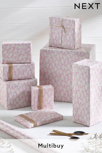 Pink Floral 10 Metre Wrapping Paper (532131) | £5.50