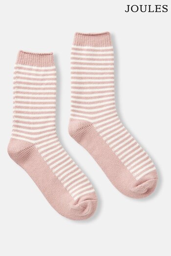 Joules Cosy Pink Soft Handle Bed Socks (532152) | £9.95