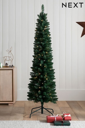 Pre Lit Forest Pine 6ft Slim Christmas Tree (532176) | £90