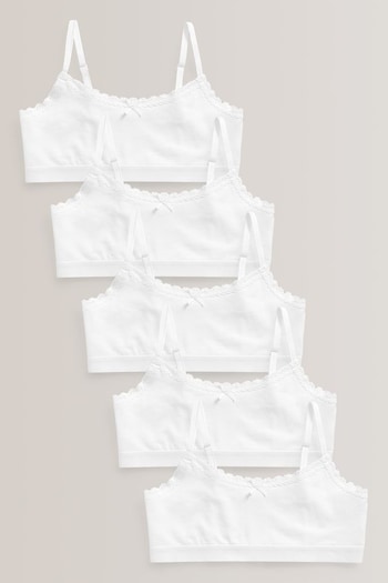 White 5 Pack White Crop Tops (5-16yrs) (532177) | £10.75 - £14.75
