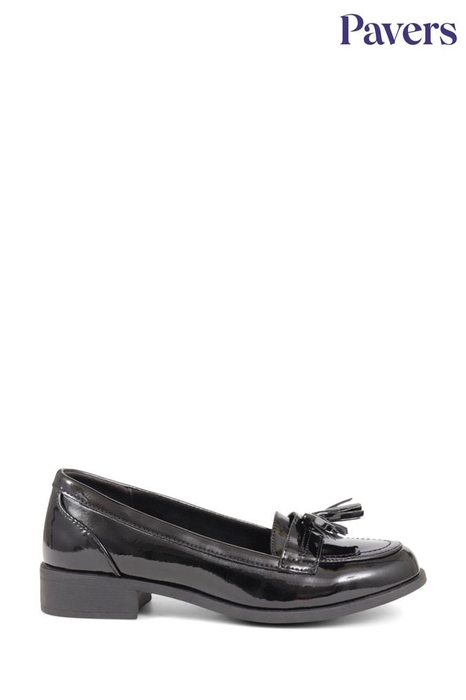 Pavers ladies black shoes top