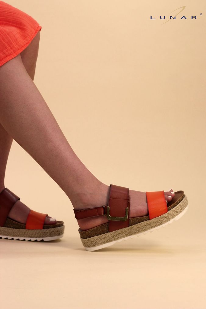 Orange wedge sandals uk outlet