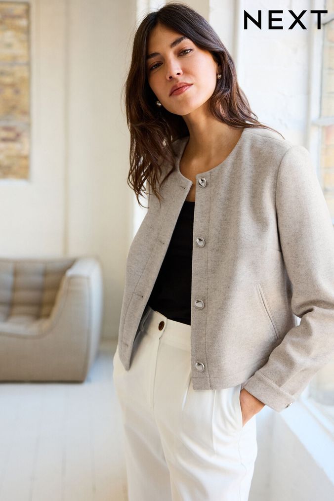 Women s Short Casual Jackets Women s Leather Jackets Next UK