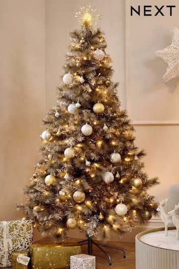 Champagne Gold Pre Lit 6ft Christmas Tree (532587) | £199