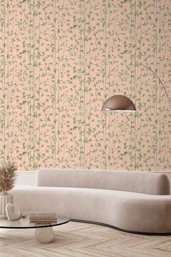 Woodchip & Magnolia Pink Bamboozle Wallpaper (532649) | £110