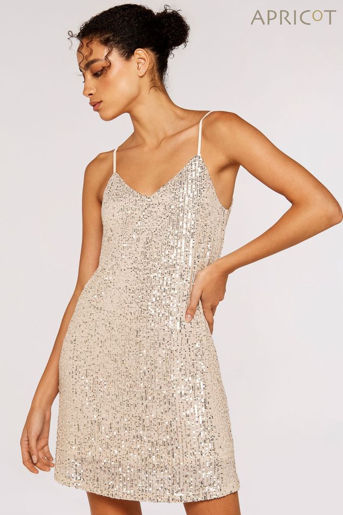 Grey and hotsell rose gold dress