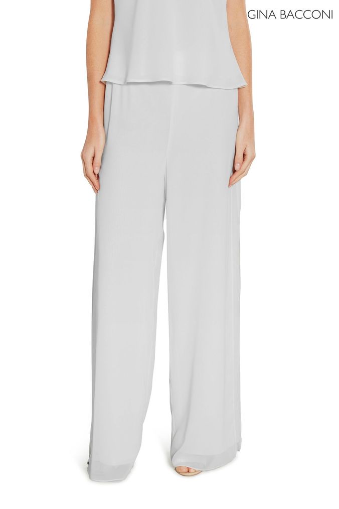 Buy Women s Gina Bacconi Silver Trousers Online Next UK