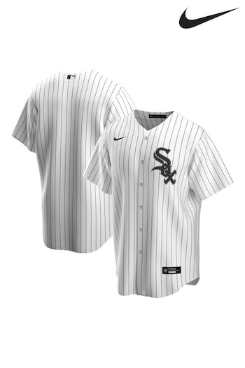 Nike White Chicago Sox Official Replica Home Jersey (532700) | £95