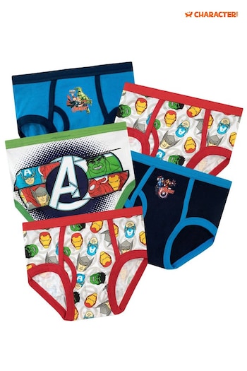 Character Silver Kids Marvel Avengers Multipack Underwear 5 Packs (532959) | £15
