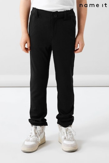 Name It Black Boys Stretch Comfort Chinos High Trousers (533220) | £24