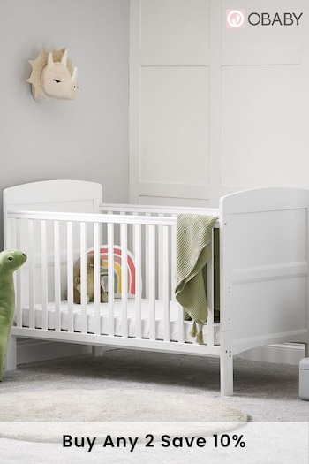 Obaby White Grace White Cot Bed (533253) | £180